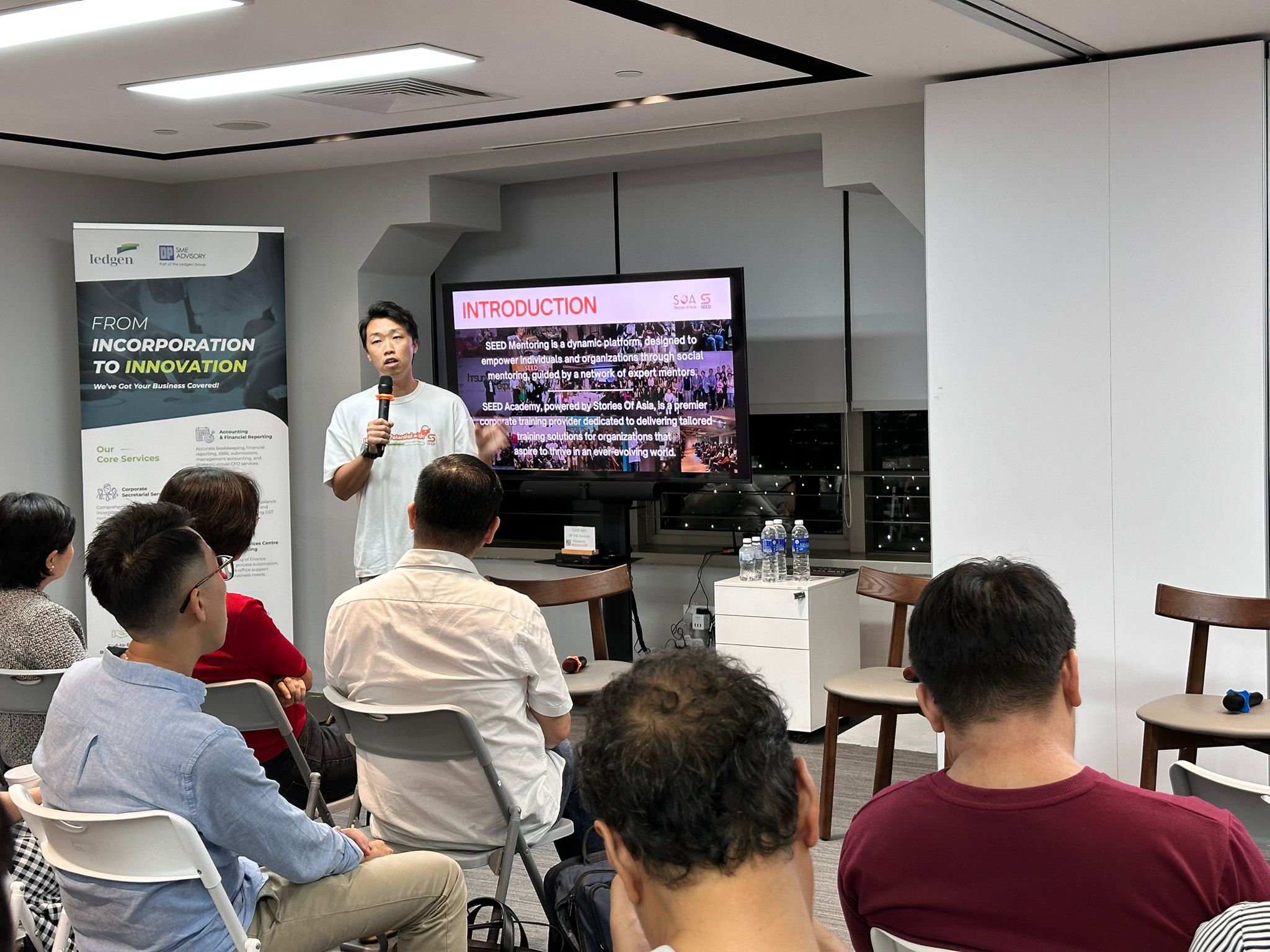 SEED Academy audience listening to a training talk